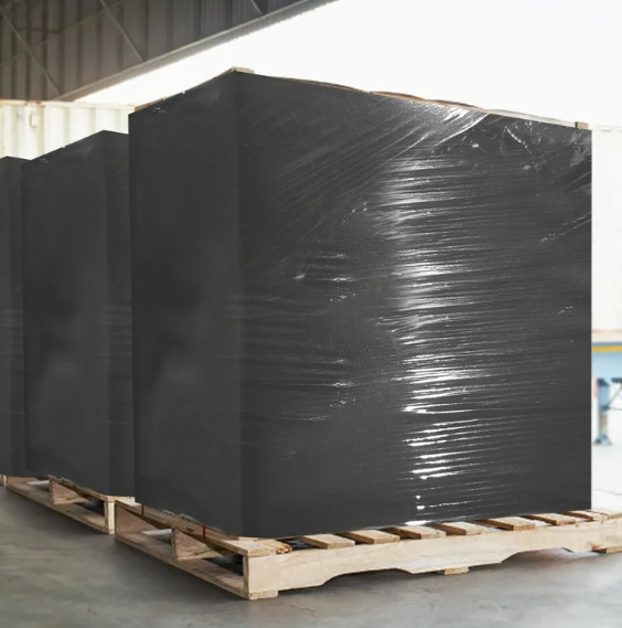 20um Black Pallet Wrap - Prestige Products